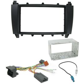 Mercedes C Class W203 Double Din Fascia Steering Controls Car Stereo Fitting Kit