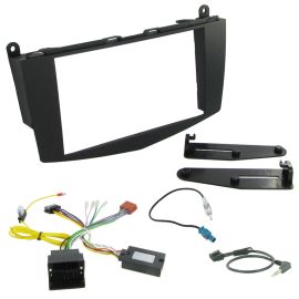 Mercedes C Class W204 Double Din Facia Steering Controls Car Stereo Fitting Kit