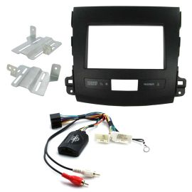 Mitsubishi Outlander 07-10 Double Din Fascia Panel Car Stereo Fitting Kit