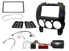 CTKMZ09 Double Din Fascia Panel Installation Kit for Mazda 2 2008 - 2014 Panasonic Headunit