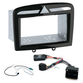 Peugeot 308 2007-13 Double Din Fascia Steering Controls Car Stereo Fitting Kit