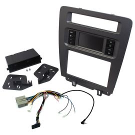 Ford Mustang 2010-14 Car Fascia Panel Kit With HVAC Controllers For Car Stereos