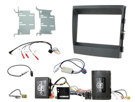 CTKPO07 Porsche Panamera Amplified Black Double DIN Complete Installation Fitting Kit
