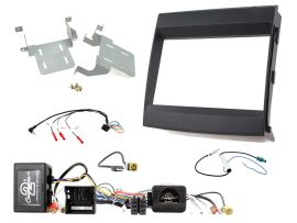 CTKPO09 Porsche Cayenne Amplified Black Double DIN Facia Complete Installation Kit