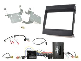 CTKPO10 Black Double DIN Facia Installation Fitting Kit for Porsche Cayenne 2012 - 2016 Non Amplified