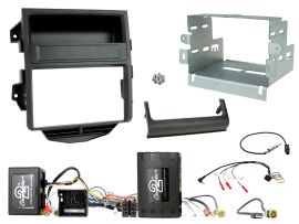 CTKPO15 Porsche Macan Installation Kit. double DIN Fiber-optic amplified vehicles with MOST 25 systems Quadlock connectors
