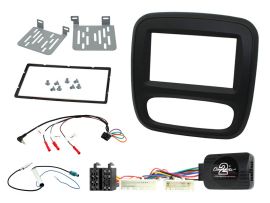 CTKRT06 Renault Trafic 2015 Onwards Double Din Car Stereo Fascia Steering Control Complete Installation Fitting Kit