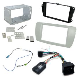 Seat Ibiza 6J Double Din Facia Panel Car Stereo Fitting Kit w/ Steering Controls