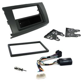 Suzuki Swift Double Din Fascia Panel w/ Steering Controls Car Stereo Fitting Kit