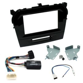 Suzuki Vitara Double Din Fascia Panel w/ Steering Control Car Stereo Fitting Kit