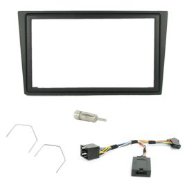 Vauxhall Double Din Fascia Panel Car Stereo Fitting Kit With Steering Controls