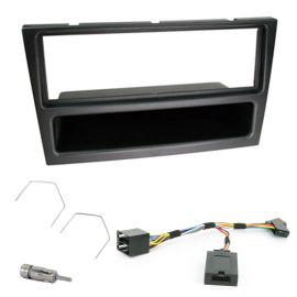 Vauxhall Single Din Fascia Panel With Steering Control Car Stereo Fitting Kit