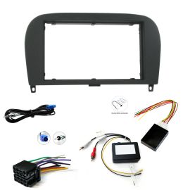 Mercedes SL R230 Double Din Facia Panel Steering Controls Car Stereo Fitting Kit
