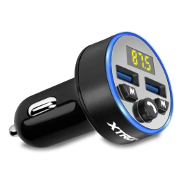 Car Bluetooth FM Transmitter Wireless MP3 Player with Dual-USB Ports 