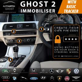 Autowatch GHOST 2 Immobiliser Vehicle Security with Tracker Device GPS System PACK