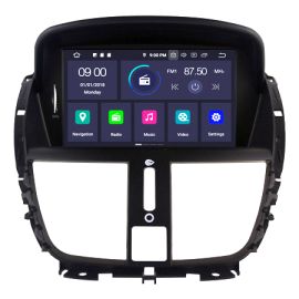 7" Android CarPlay GPS Navigation Stereo Multimedia Player with CD/DVD Custom Fit For Peugeot 207 2007-2014