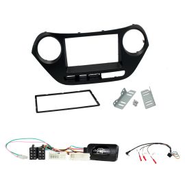 Hyundai i10 Double Din Fascia Adapter & Steering control Interface