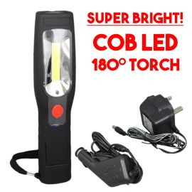 COB LED Magnetic Work Light Car Garage Mechanic Home Rechargeable Torch Lamp