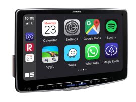ALPINE ILX F115D 11-Inch Car Audio with 1 DIN Chassis, featuring DAB+, Wireless Apple CarPlay and Wired Android Auto