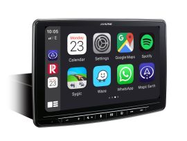 Alpine INE F904D Halo Single DIN 9-inch Touch Screen, built-in Navigation, DAB+, HDMI and Apple CarPlay and Android Auto