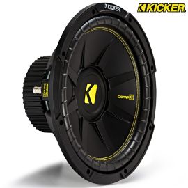 44CWCS124 Kicker 12" inch Car Audio Bass Comp C Yellow Subwoofer - 4 Ohm
