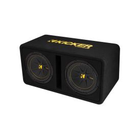 Kicker KA50DCWC102 Ported enclosure with dual 10" CompC subwoofers 2 OHM