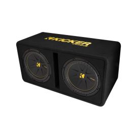 KA50DCWC122 Kicker CompC Dual 12-Inch Subwoofer Enclosure single 2-Ohm terminal