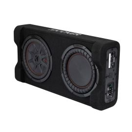 KIcker KA51PTRTP10 Powered CompRT 10" Down Firing Loaded Enclosure Subwoofer Bass Box