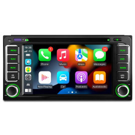 Android Car DVD GPS Multimedia Player 6.2" Display Built-in CarPlay Custom Fit for Toyota Estima Previa Alphard Prius