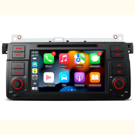 7" Android System Car GPS Navigation Multimedia DVD Player with Apple CarPlay & Android Auto Custom Fit for BMW E46