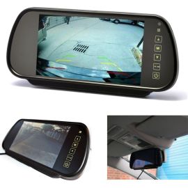 7" Inch LCD Universal Car Rear View Mirror Monitor Screen For Parking Cameras