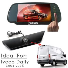 7" Mirror Monitor & Rear Van Brake Light Camera Kit For Iveco Daily 2011-14