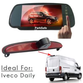 7" Mirror Monitor & Rear Van Brake Light Camera Kit For Iveco Daily 2014 Onwards