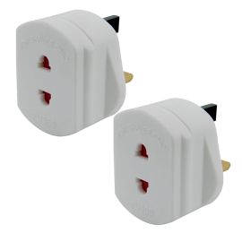 2Pin to 3Pin Adaptor for Braun ORAL B Philips Electric Toothbrush & Shavers x 2