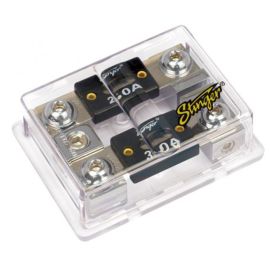 Stinger SPD5210 2-Way ANL Fused Distribution Block with One 1/0G Input and Two 4G Outputs