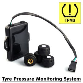 Wireless Tyre Pressure Monitoring System For Android Stereos Includes 4 Sensors