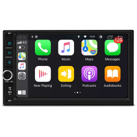 7" Car Stereo Android Multimedia Player with GPS Navigation Built-in CarPlay/Android Auto for Universal Cars with Double DIN Factory Radios