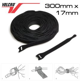 25 x Pieces Reuseable One Wrap Ties Cable Fasteners - 300mm x 17mm