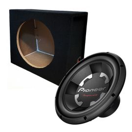 Pioneer 12" Car Bass Sub Subwoofer 1400w + 12 Inch Speaker Box Enclosure
